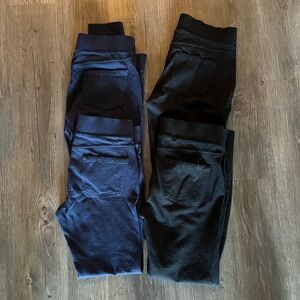 Matty M black (2) and Navy (2) Leggings Set